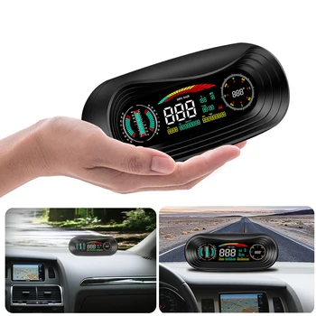  км/ч Сигнализация превышения скорости в час Спидометр Автомобильный проекционный дисплей 5,2 дюйма Экран GPS HUD Цифровые датчики Аксессуары для автоэлектроники
