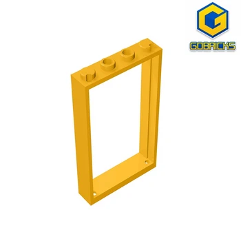 Gobricks GDS-874 Дверь, Рама 1 x 4 x 6 с 2 отверстиями Совместим с LEGO 60596 30179 Сборка строительных блоков Технические игрушки