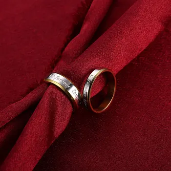 Fine Парные ювелирные изделия 18-каратное золото романтическое сердце кольца для женщин и мужчин размер 6 7 8 9 10 помолвка свадебная вечеринка праздничные подарки
