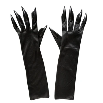 Хэллоуин Темный Готический розыгрыш Острые перчатки для ногтей Косплей Искусство Длинные ногти Субкультура Пряные перчатки для девочек Дикие животные Опера Cos Реквизит