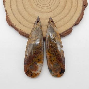 Серьги из натурального окаменелого дерева Warerdrop для женщин, серьги из натуральных драгоценных камней, бусины для изготовления ювелирных изделий
