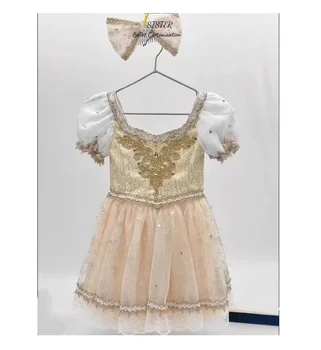Элитное частное профессиональное детское балетное платье на заказ не может закрыть платье для конкурса дочери Марлевое платье Клары