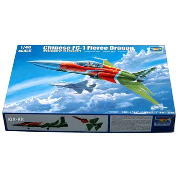 Trumpeter 02815 1/48 Китайский FC-1 Fierce Dragon Пакистанский JF-17 Thunder Fighter Дисплей самолета Пластиковая сборка Модель Набор Игрушка