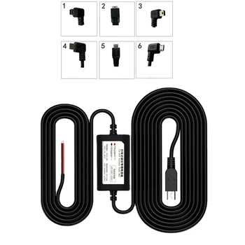 Dash Cam Hardwire Kit Micro / Mini USB Hard Wire Kit 12V-30V to 5V Автомобильный видеорегистратор Зарядное устройство Шнур питания