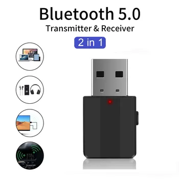 2 В 1 V5.0 Bluetooth Передатчик Приемник Мини 3,5 мм AUX Стерео Беспроводной Музыкальный Адаптер Для Авто Радио ТВ Mp3 Динамик