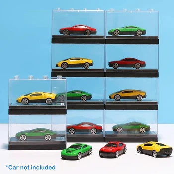 1:64 Литая под давлением коллекция моделей небольших автомобилей Штабелируемая акриловая комбинированная прозрачная коробка для хранения
