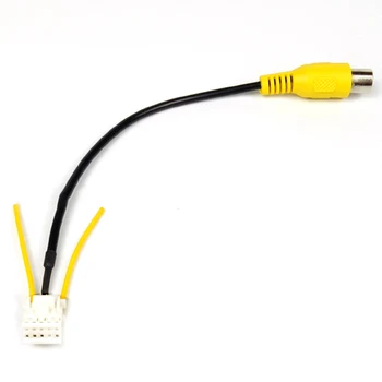 Универсальный 10-контактный кабель камеры заднего вида для автомобильного стерео радио DVD желтый + черный цвет Длительный срок службы
