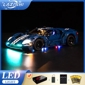Набор светодиодных фонарей Lazishi для строительных блоков автомобиля Ford GT 42154 2022 года (НЕ включает кирпичи модели)